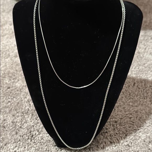 Elegant Silver Necklace Set - Picture 1 of 2